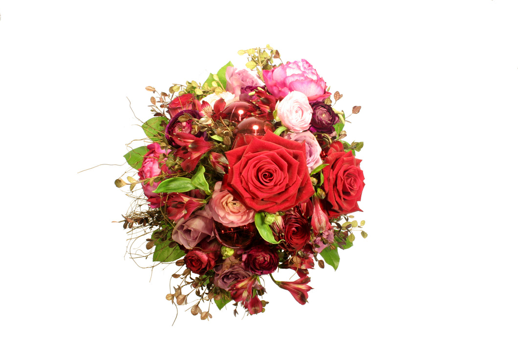 Weihnacht in rot-rosa